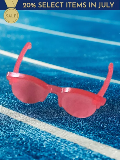 Barbie Doll coral orange Small Glasses Sunglasses Shades Ken Clone Bratz