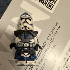 LEGO Star Wars Clone Trooper Minifigure White & Blue with Blue Markings Kama