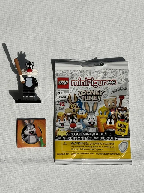 LEGO Sylvester Cat w/ Bat Minifigure 71030 Looney Tunes - complete w/ opened bag