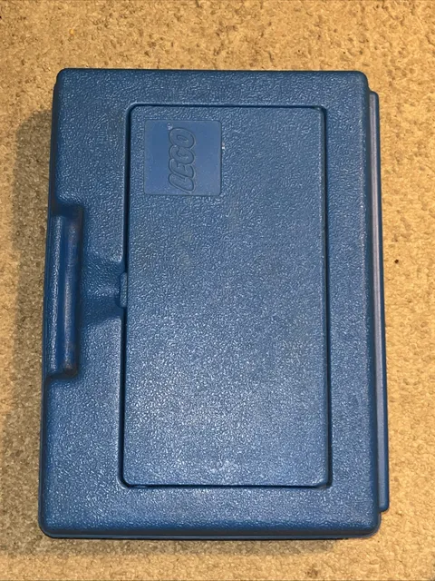 Vintage 1983 LEGO Blue Hard Plastic Storage Carrying Case