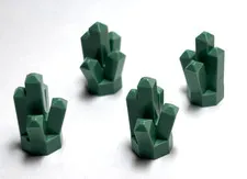 Lego - Lot of 4 - Sand Green, Crystal / Rock