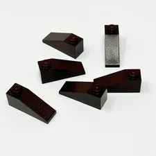 4286 LEGO Parts Slope 33 3x1 DARK BROWN (6)