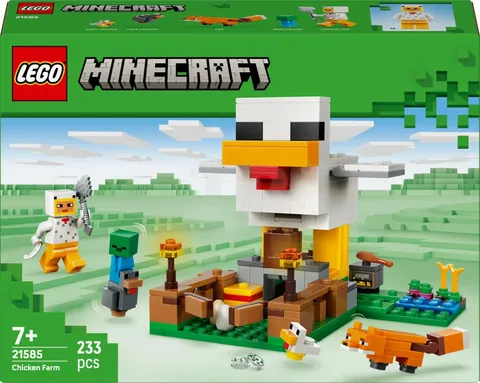 LEGO Minecraft Chicken Farm 21585 Building Toy Set Video Game Playset & Figures