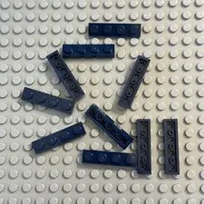 LEGO Plate - Dark Blue - 1 x 4 - QTY x10