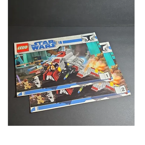 LEGO Star Wars Republic Attack Shuttle 8019 Illustrated Manual Booklets Multili…