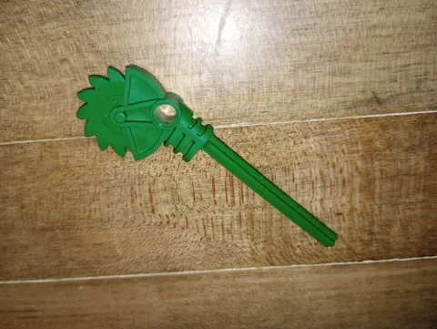 1 Lego Green Part 40341 Bionicle Weapon Long Axle Circular Saw Staff w/ Pin Hole