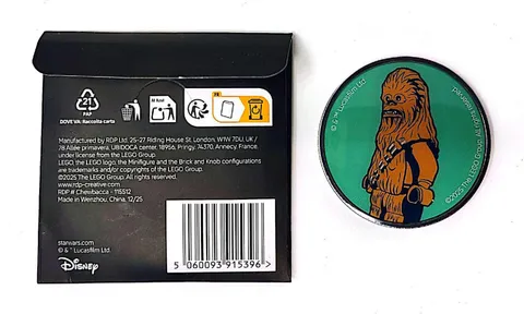 Chewbacca Target Star Wars Lego Promotional Coin 2026 w/ Envelope