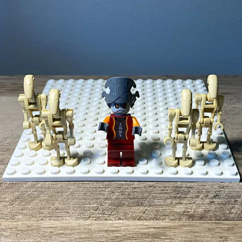 LEGO Star Wars Minifigure Lot- Nute Gunray + 4 Battle Droids