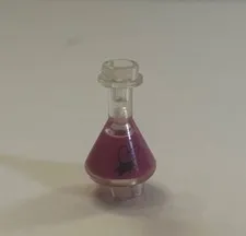 LEGO Minifigure Science Fly Beaker Pink Potion Bug FLASK Bottle (cracked)