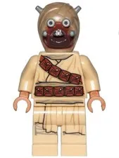 LEGO® Minifigure Star Wars sw1074 Tusken Raider Head Spikes Diagonal Belt
