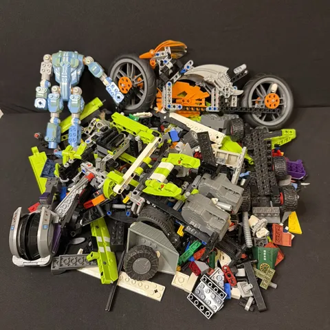 3.6 Lb Lot Of Technic, Hero, Knight, & Some Bionic Lego Parts Mixed Pieces