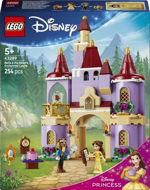 LEGO Disney Princess Belle & the Beast's Enchanted Castle 43289 Building Toy Set