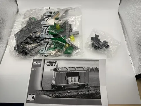 LEGO City 3677 Green Toxic Waste Container Car Parts No Manual Minifigs Stickers