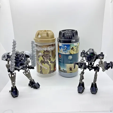(Lot of 2) LEGO BIONICLE: Toa Nuva Onua (8566) | Toa Mata (8532) + Canister only