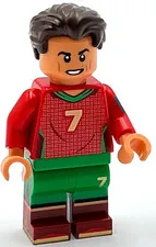 Lego New Cristiano Ronaldo Portugal  Minifigure Soccer Player Footballer