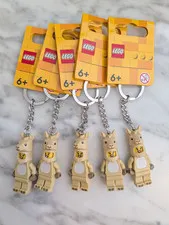Lot of 5 Five LEGO Llama Girl Minifigure Keychain 854081 Brand New NWT