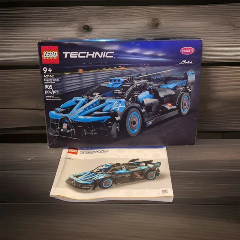 lego 42162 technic bugatti bolide agile blue incomplete