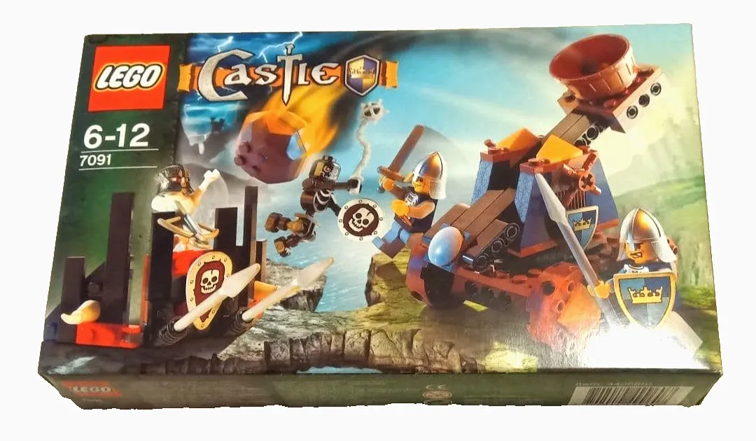 LEGO 7091 Knight's Catapult Defense Castle Fantasy Era 2007 New Sealed