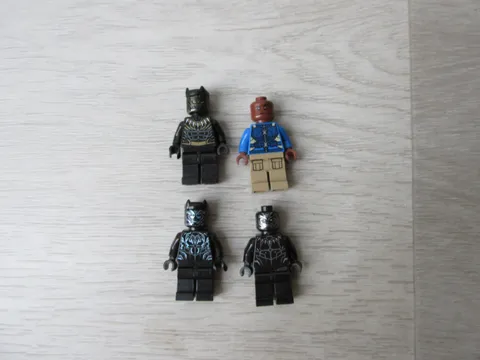 LEGO Minifigure lot Marvel  Black Panther Erik Killmonger