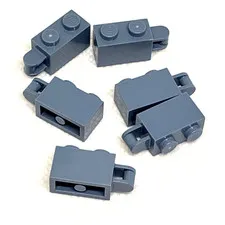 LEGO Parts - Sand Blue Brick 1 x 2 Bar Handle on End - No 34816 - QTY 6