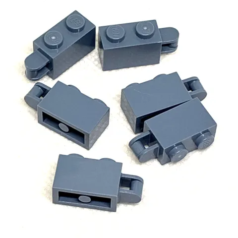 LEGO Parts - Sand Blue Brick 1 x 2 Bar Handle on End - No 34816 - QTY 6