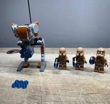 LEGO Star Wars 75089 Geonosis Troopers Incomplete Set Walker - 3 Clone Troopers