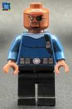 LEGO Nick Fury Minifigure sh0056 Marvel Super Heroes 76004