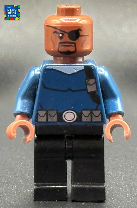 LEGO Nick Fury Minifigure sh0056 Marvel Super Heroes 76004