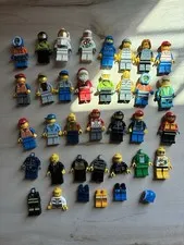 LEGO CITY Minifigure Lot w/ Santa + Assorted Figures, Parts & Accessories