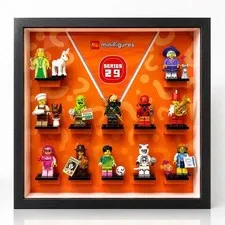 LEGO 71052 Series 29 Minifigures Display Frame Particle Board＆Acrylic Lid 27cm