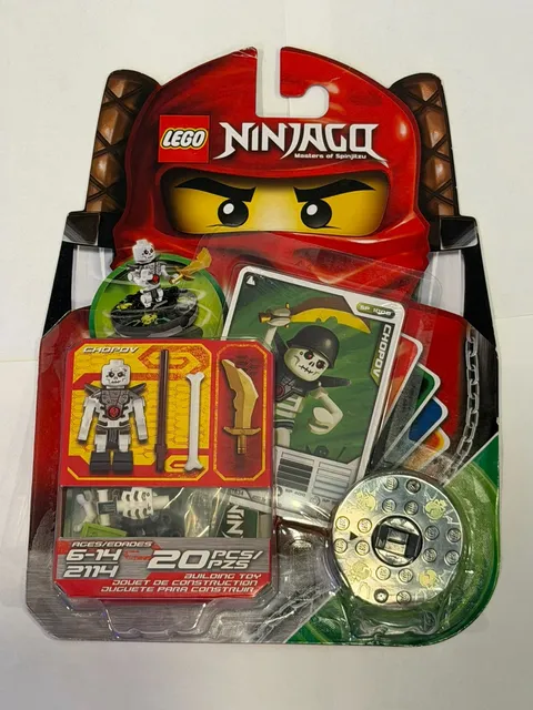 Lego Ninjago Set: 2114 - Masters of Spinjitzu Chopov /Spinner New Factory Sealed