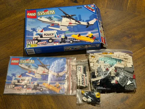 Lego 6545 Search N’ Rescue, Town Police 1996 Complete With Box & Instructions
