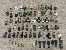 Huge Lot Of 80 LEGO Minifigures
