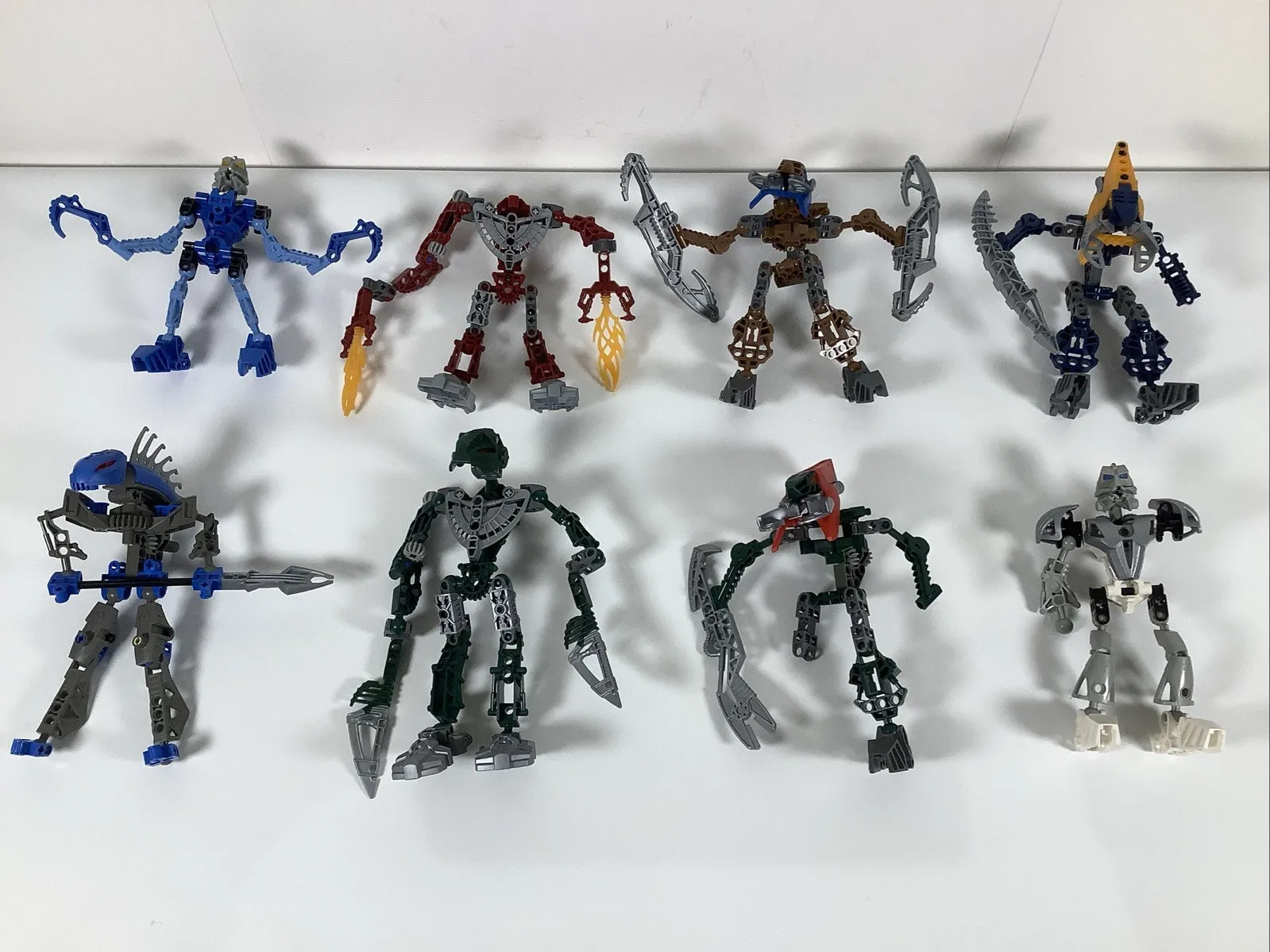 Lot of 8 Lego Bionicle 8533 8736 8617 8615 8590 8740 8616 8571 - INCOMPLETE -