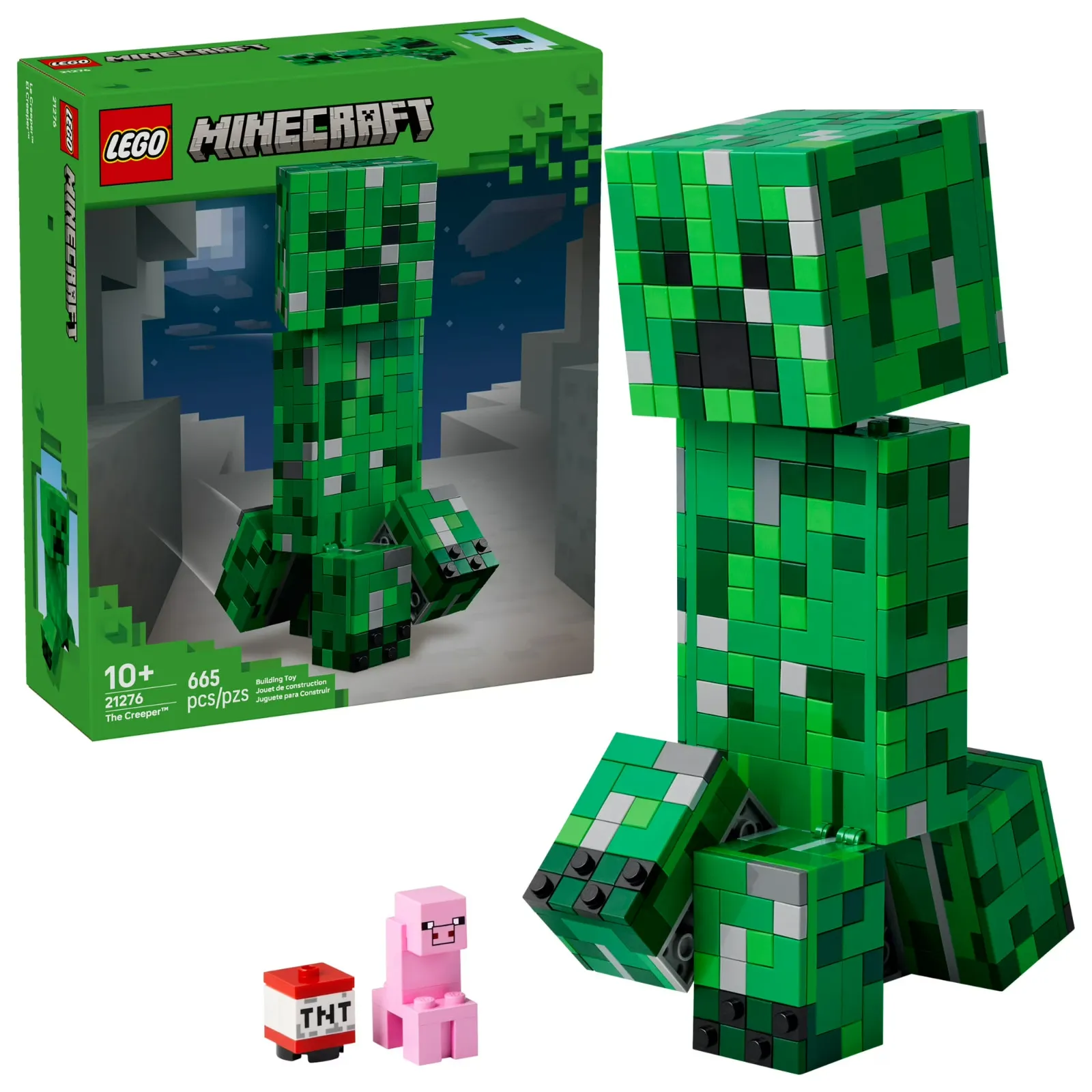 LEGO Minecraft The Creeper Kids Toy - Minecraft Toy for Gaming Fans  21276