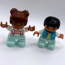 LEGO Duplo Figures Kids 2pc Multicolor Excellent Toddler Toy People Lot