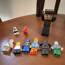 LEGO Assorted Minifigure Lot Mixed Pieces Multiple Characters Plastic