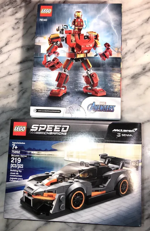 LEGO 2 Toy Gift 75892 McLaren Senna Speed + MARVEL AVENGER NEW SEALED!