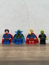 LEGO DC 76040 Minifigures Martian Manhunter Supergirl Braniac Superman NEW