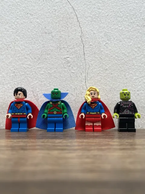 LEGO DC 76040 Minifigures Martian Manhunter Supergirl Braniac Superman NEW