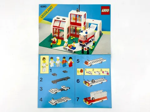 Lego Town Emergency Treatment Center Hospital 6380 - Instruction Manual ONLY