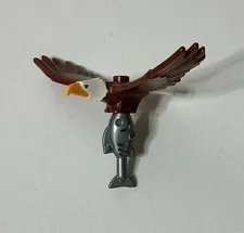 LEGO Rare Bald Eagle Bird Minifigure (Set 60202 Outdoor Adventures) + FREE FISH