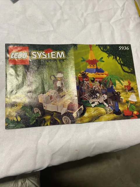 LEGO ADVENTURERS SERIES SPIDER'S SECRET 5936 Instructions Booklet Only