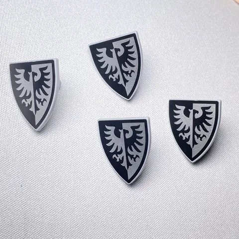 LEGO Black Eagle Shields Castle Knight Heraldry Minifigure Accessories Lot x4