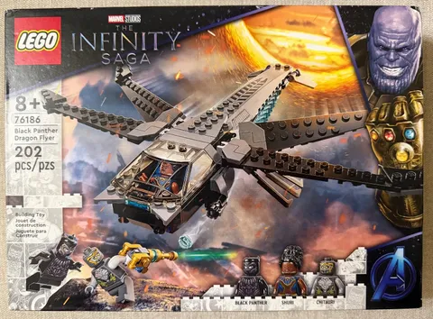 LEGO Super Heroes: Black Panther Dragon Flyer (76186) New in Sealed Box