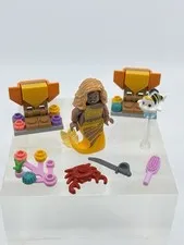LEGO® Disney Little Mermaid Indira Minifigure  Royal Clamshell And Parts