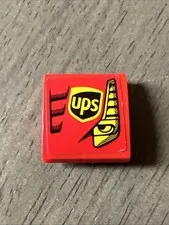 LEGO 15068pb112L Red Slope Curved 2x2x3 UPS Logo 458 Italia GT2 Speed Champions