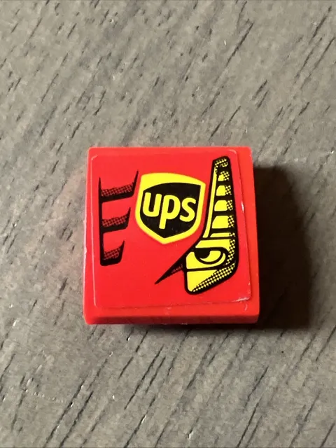LEGO 15068pb112L Red Slope Curved 2x2x3 UPS Logo 458 Italia GT2 Speed Champions