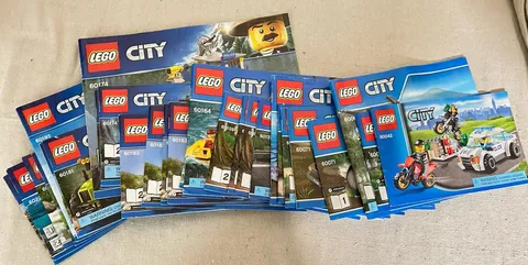 30 Lego - Instruction Manuals Only ~ CITY ~ Assorted Booklets Numbers Below