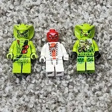 LEGO Ninjago Green Snake Minifigures Lot of 3 Lasha, Snappa Serpentine njo0497